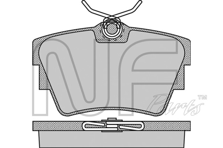 NF PARTS Комплект тормозных колодок, дисковый тормоз NF0699032